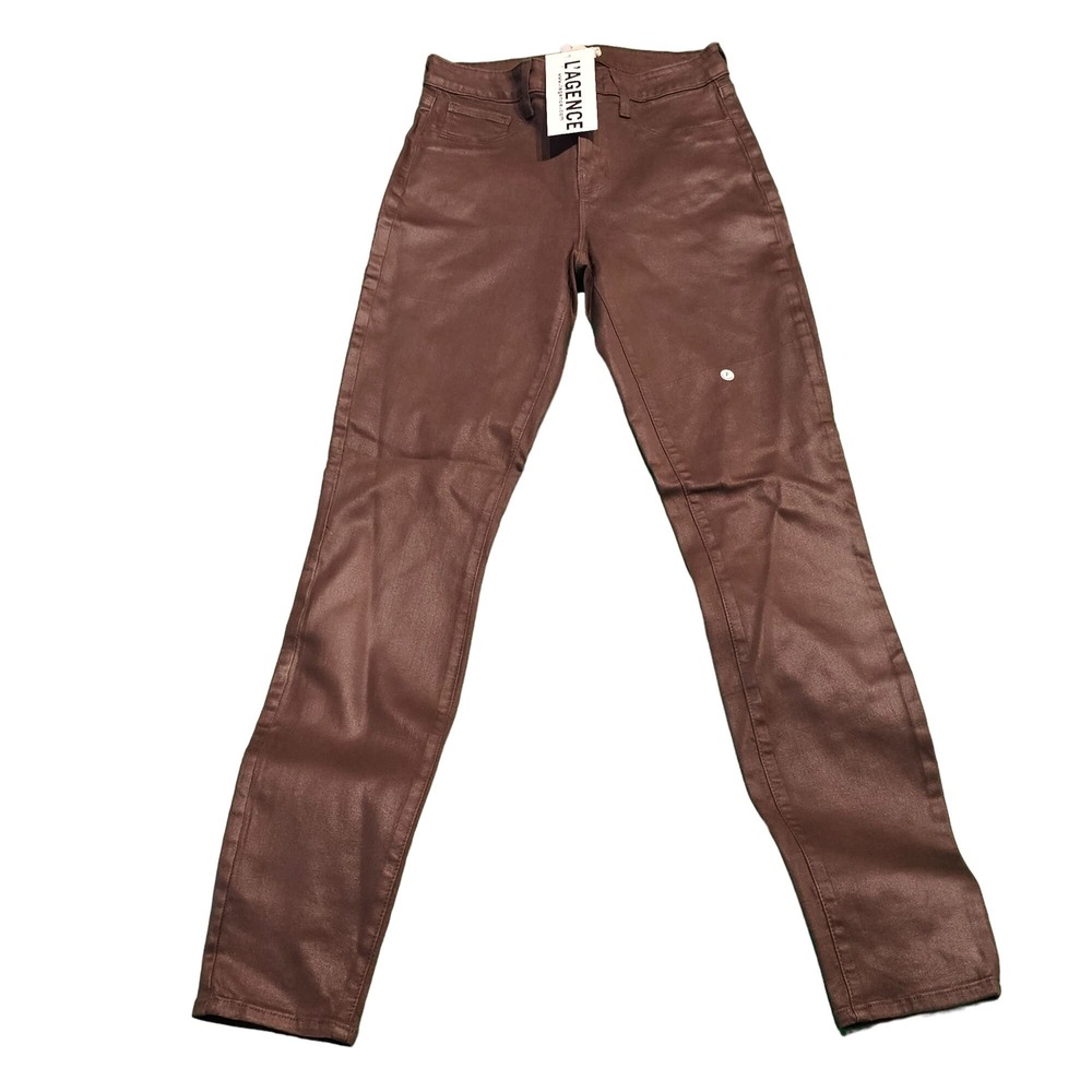 NWT L'AGENCE Marguerite Jean Chocolate Coated 26